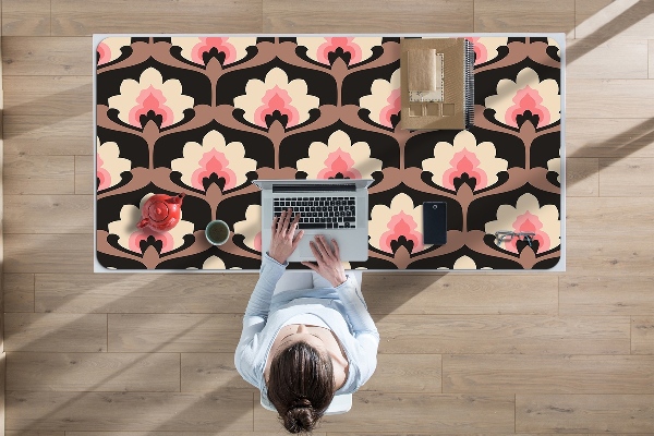 Bureau onderlegger Bloemenpatroon