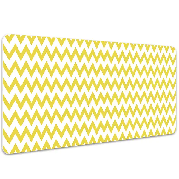 Bureau mat Gele zigzags