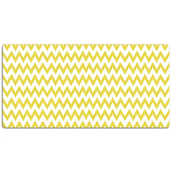 Bureau mat Gele zigzags
