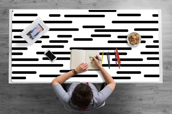 Bureau onderlegger Intermitterende lijnen