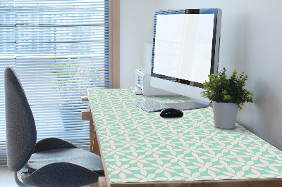 Bureau mat Wit en blauw patroon