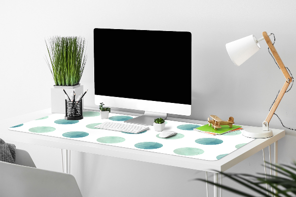 Bureau onderlegger Groene stippen