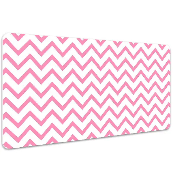 Bureau onderlegger Roze zigzags