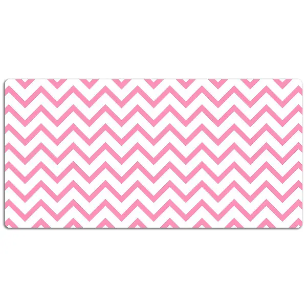 Bureau onderlegger Roze zigzags