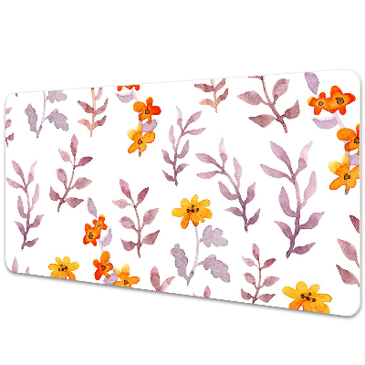 Bureau mat Geschilderde bloemen