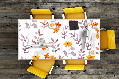 Bureau mat Geschilderde bloemen