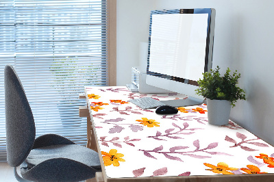 Bureau mat Geschilderde bloemen