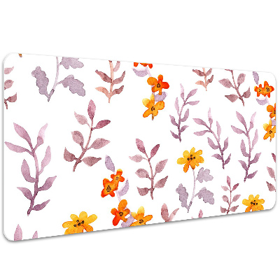 Bureau mat Geschilderde bloemen