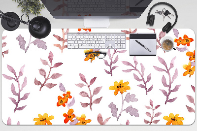 Bureau mat Geschilderde bloemen