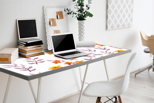 Bureau mat Geschilderde bloemen