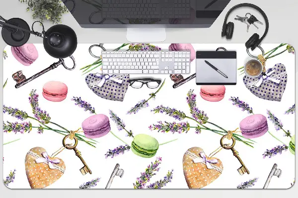 Bureau mat Oude retro -toetsen