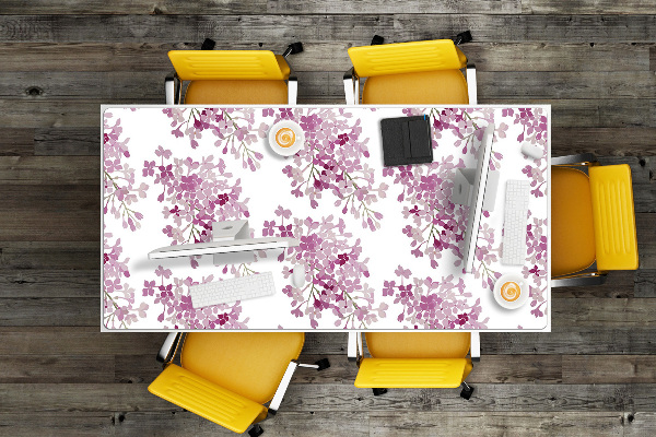 Bureau onderlegger Roze bloemen