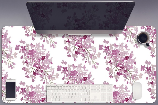 Bureau onderlegger Roze bloemen