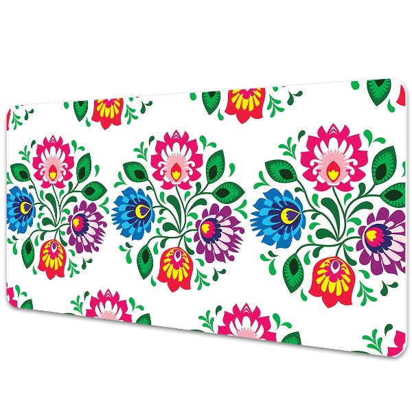 Bureau mat Folkstijlbloemen