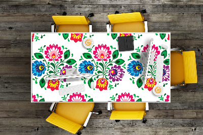 Bureau mat Folkstijlbloemen