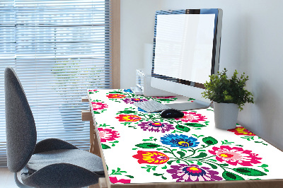 Bureau mat Folkstijlbloemen