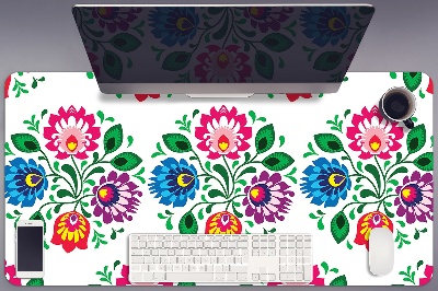 Bureau mat Folkstijlbloemen