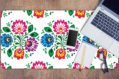 Bureau mat Folkstijlbloemen