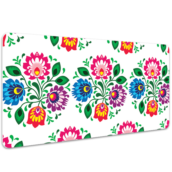 Bureau mat Folkstijlbloemen