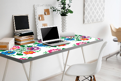 Bureau mat Folkstijlbloemen