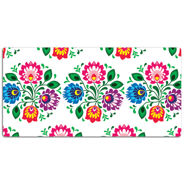 Bureau mat Folkstijlbloemen