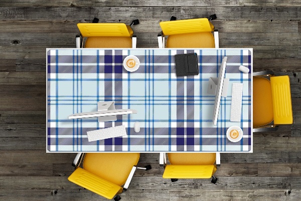 Bureau onderlegger Tartan