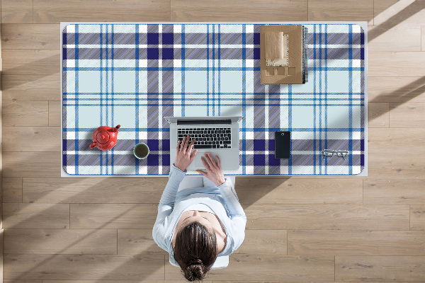Bureau onderlegger Tartan