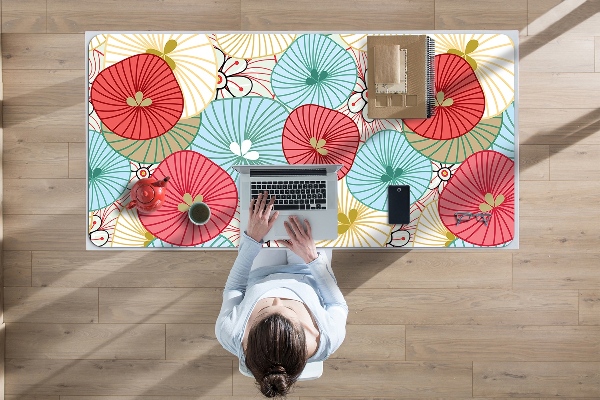 Bureau onderlegger Bloemenpatroon
