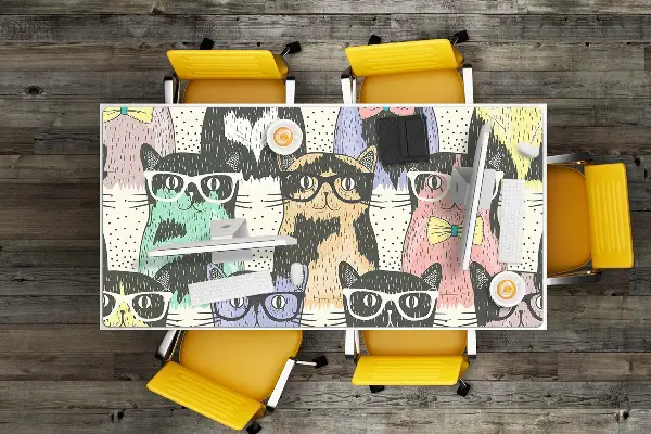 Bureau onderlegger Katten