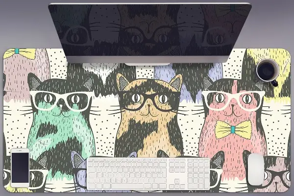 Bureau onderlegger Katten