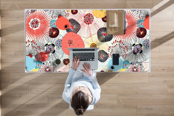 Bureau mat Bloemenpatroon