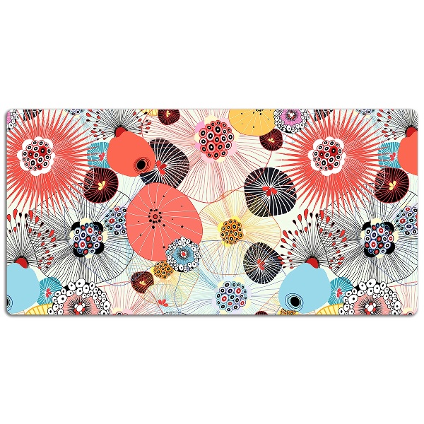Bureau mat Bloemenpatroon