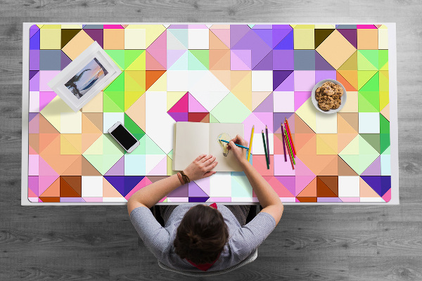 Bureau mat Kleurrijk mozaïek