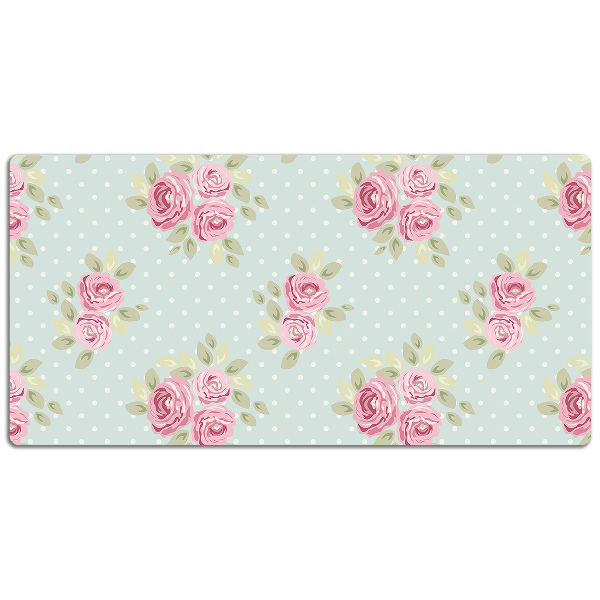 Bureau onderlegger Roze boeketten