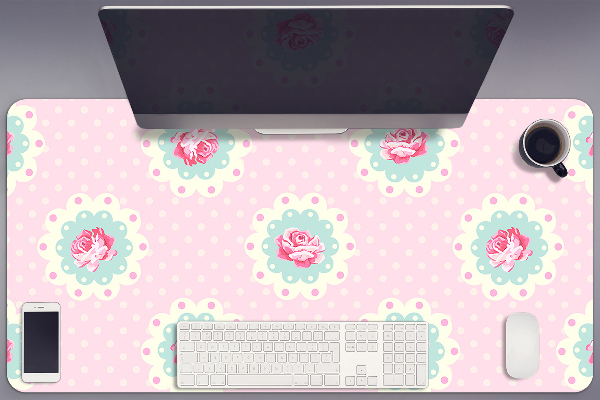 Bureau mat Rozen en stippen