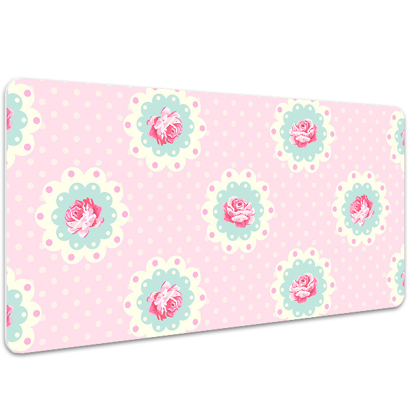 Bureau mat Rozen en stippen