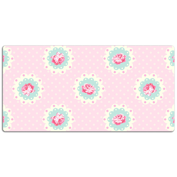 Bureau mat Rozen en stippen