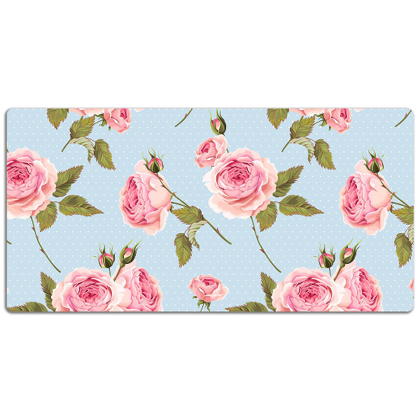 Bureau mat Rozen met bladeren