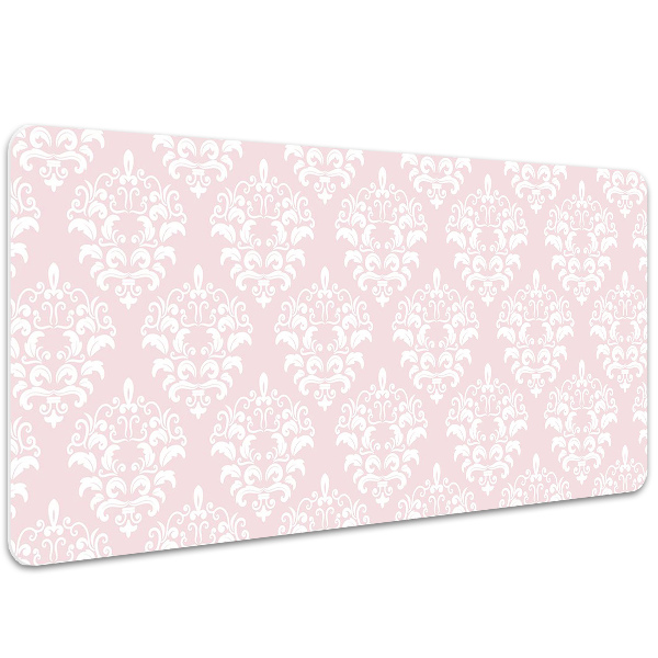 Bureau onderlegger Roze damast