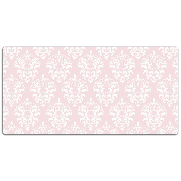 Bureau onderlegger Roze damast