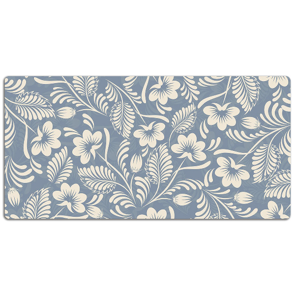 Bureau onderlegger Blauw ornament