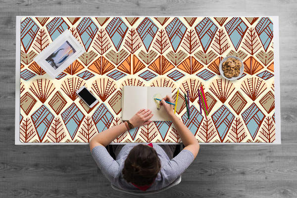 Bureau mat Etnisch bruin patroon