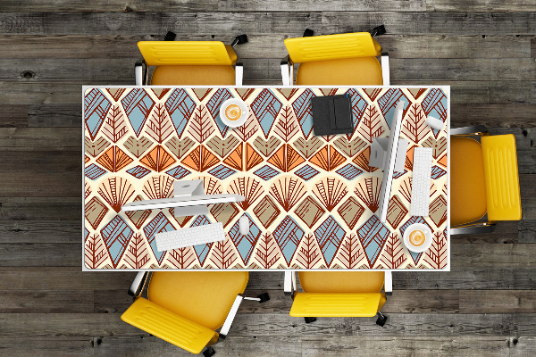 Bureau mat Etnisch bruin patroon
