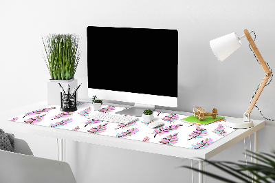 Bureau mat Roze veren