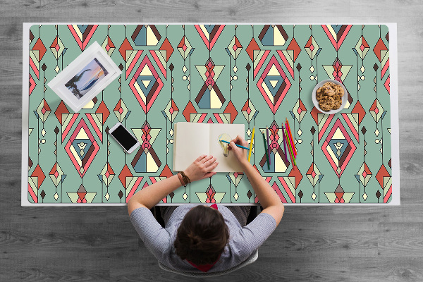 Bureau onderlegger Aztec -patroon