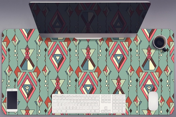 Bureau onderlegger Aztec -patroon