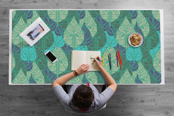 Bureau mat Bladeren