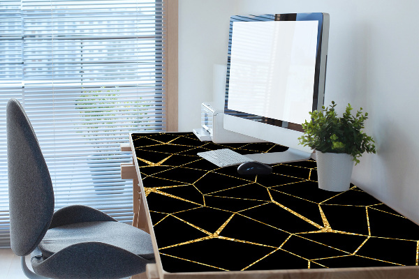 Bureau mat Goud en zwart mozaïek