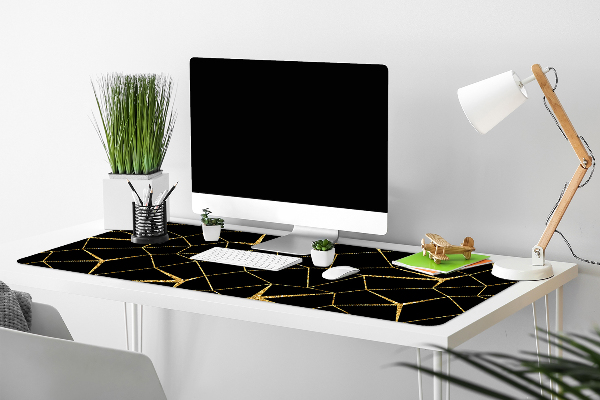 Bureau mat Goud en zwart mozaïek