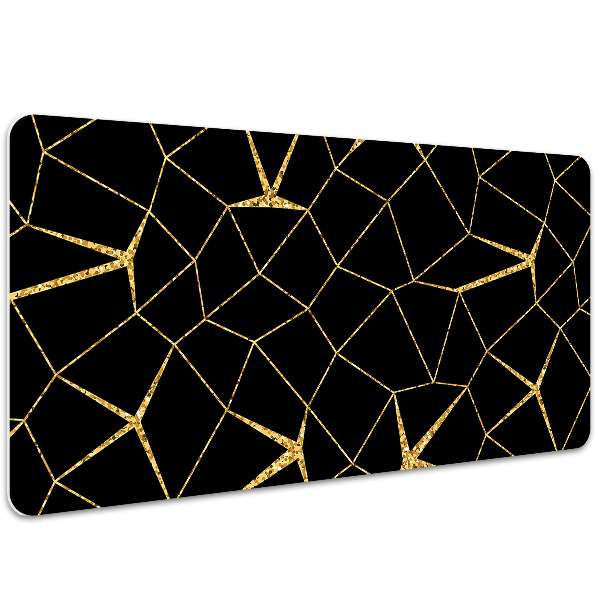 Bureau mat Goud en zwart mozaïek
